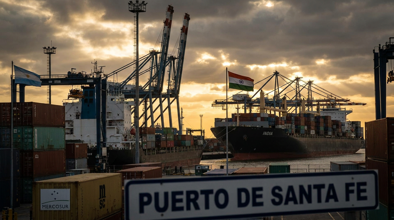 La India, principal destino de las exportaciones de Santa Fe en 2026 